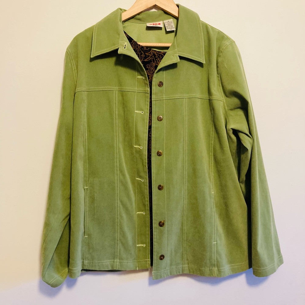 🌲 Retro Alia Olive Jacket